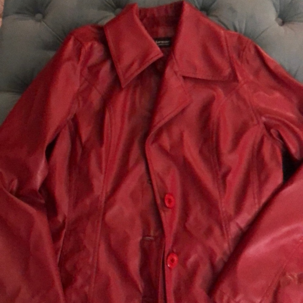90’s Faux Leather Jacket